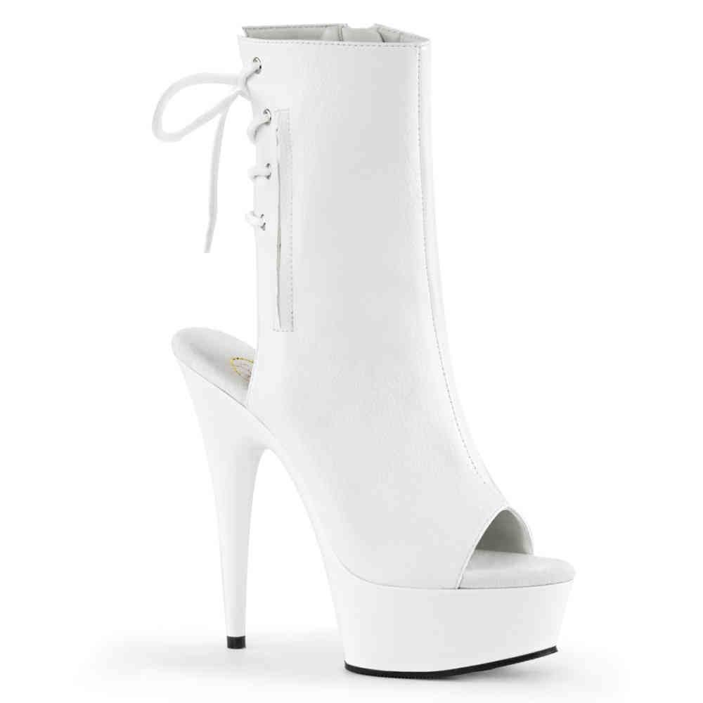 Pleaser - DELIGHT1018 Bottes de plateforme - Blanc Product image